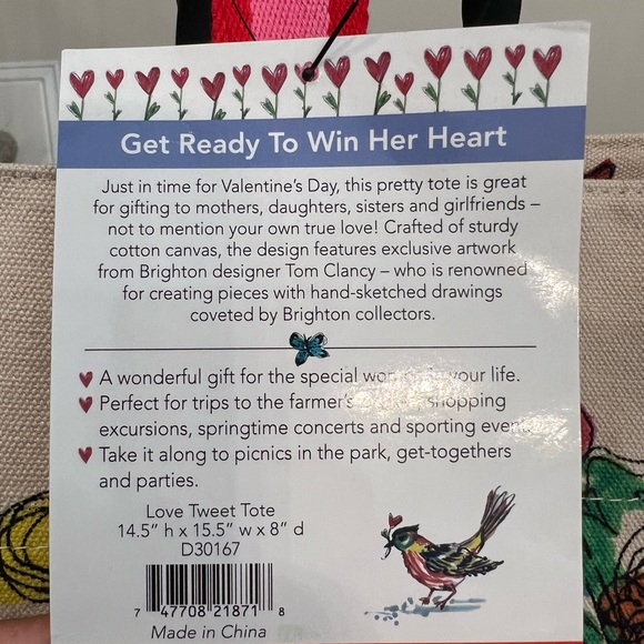 NWT Brighton Canvas Tote Bag - Picture 6 of 11